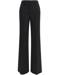 Max Mara - Wool Flared Pants - Lyst