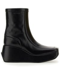 Raf Simons - Ankle Boot With Square Toe - Lyst