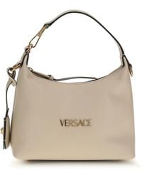 Versace - Hobo Handbag Cream Calf Leather Bos Taurus Handbags - Lyst