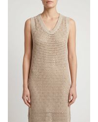 Brunello Cucinelli - Knitted Sleeveless Dress - Lyst