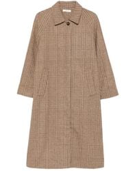 JC Sophie - Panna Check-Pattern Raglan-Sleeve Coat - Lyst