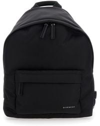 Givenchy - Backpack With Adjustable Shoulder Straps And Logo On Front - Lyst