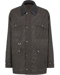 Fendi - Jacquard Blouson Jacket - Lyst