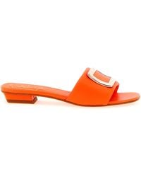 Roger Vivier - 'Belle Vivier' Slides - Lyst