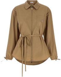 Moncler - Grosgrain Logo Patch Overshirt - Lyst