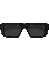 Gucci - Gucci Gg2020S Linea Institutional Logo 001 Sunglasses - Lyst