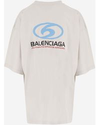 Balenciaga - Cotton T-Shirt With Logo T-Shirts & Jerseys - Lyst