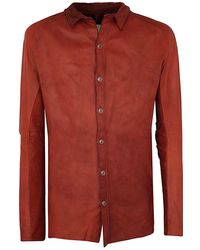 Isaac Sellam Long Leather Shirt - Red