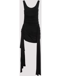 Mugler - Draped Mini Dress With Side Trains - Lyst