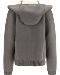 Rick Owens - Hoodie Robe Sweater Fleece Wool (Ovis Aries) Jacket - Lyst