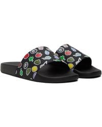 JW Anderson - Sticker Logo Slides Sandals - Lyst