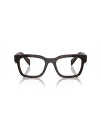 Prada - Square Frame Glasses - Lyst