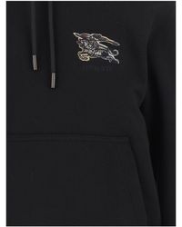 Burberry - Hooded Cotton Sweatshirt Knitwear - Lyst