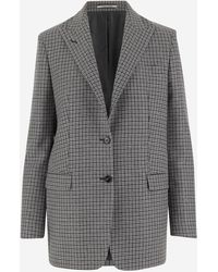 Tagliatore - Long Houndstooth Two-Button Jacket - Lyst