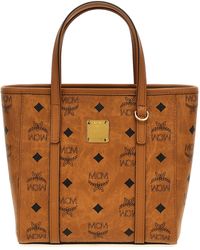 MCM - Printed Canvas Mini Tony Handbag - Lyst