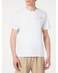 Mc2 Saint Barth - Cotton T-Shirt With Bandanna Snoopy Print Snoopy - Lyst