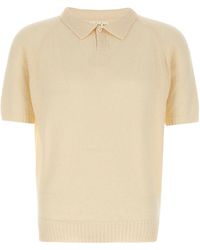 Ma'ry'ya - Bouclé Polo Shirt Cotton - Lyst