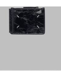 Maison Margiela - Money Clip Wallet Four Stitches Leather & Purses - Lyst