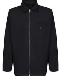 Givenchy - Shirt With Zip Closure And 4G Logo - Lyst