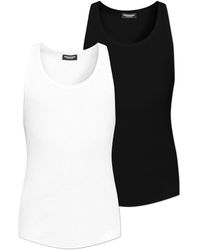 DSquared² - Two-Pack Sleeveless T-Shirts - Lyst