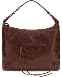 Balenciaga - Medium Le City Hobo Shoulder Bag Lamb Ovis Aries - Lyst