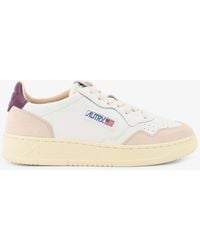Autry - Medalist Leather And Suede Sneakers - Lyst