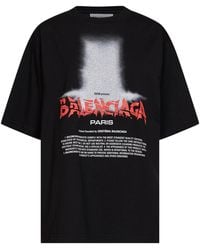 Balenciaga - T-Shirt The Door Cotton T-Shirts & Jerseys - Lyst