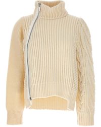 Sacai - Zip Detail Sweater Sweater, Cardigans - Lyst