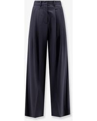 Alysi - Wool Blend Trousers With Pinces - Lyst