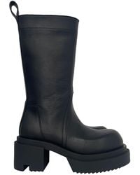 Rick Owens - Calf Pull On Bogun Boots Shoes - Lyst