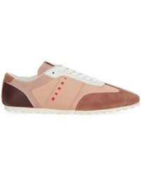 Marni - Leather Sneaker Trainers - Lyst