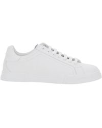 Dolce & Gabbana - 'Portofino Light' Sneakers With Logo Patch On The Tongue And Tonal Logo Lettering On The Heel - Lyst