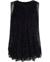 Sportmax - Crystal Mesh Top - Lyst