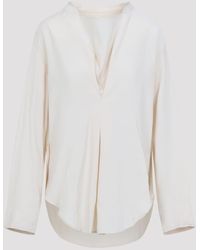 Studio Nicholson - Pampa Draped Neck Top - Lyst