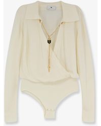 Elisabetta Franchi - Viscose Blend Bodysuit - Lyst