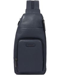 Piquadro - Shoulder Bag For Ipad Mini, Portable As A Backpack - Lyst