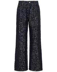 P.A.R.O.S.H. - Straight Jeans With Guff Sequins - Lyst