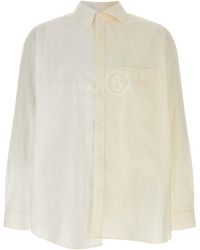 MM6 by Maison Margiela - Numeric Signature Cotton Poplin Shirt - Lyst