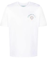 Casablanca - Peace Gradient Graphic-print Organic Cotton-jersey T-shirt - Lyst
