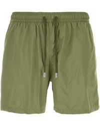 Fedeli - Army Polyester Swimming Shorts - Lyst