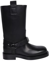 Burberry - Leather Ankle Boots - Lyst