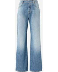Pinko - Cotton Jeans Trousers - Lyst