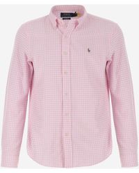 Ralph Lauren - Cotton Shirt With Vichy Pattern - Lyst