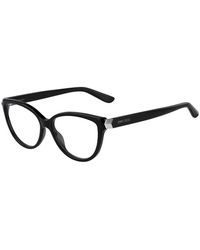 Jimmy Choo - Eyeglasses Rectangle Full Rim, Frame And Clear Demo Lenses Lens Jc226080700 - Lyst