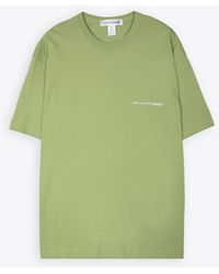 Comme des Garçons - T-Shirt Knit Cotton Oversize T-Shirt With Chest Logo - Lyst
