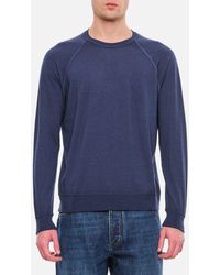 Drumohr - Crewneck Cotton Sweatshirt - Lyst