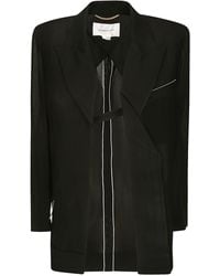 Victoria Beckham - Fold Detail Tailored Jacket - Lyst