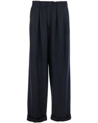 Dolce & Gabbana - Pants With Belt Loops And Cuffed Hem - Lyst