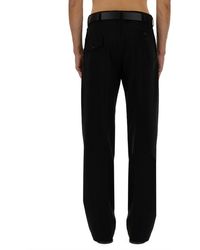 Moschino - Wool Pants Virgin Trousers - Lyst