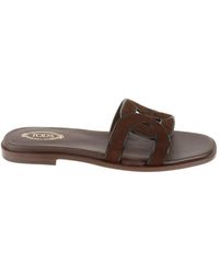 Tod's - Cut Out Detailed Sandals - Lyst